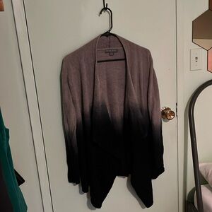 Blue gray ombré bamboo sweater